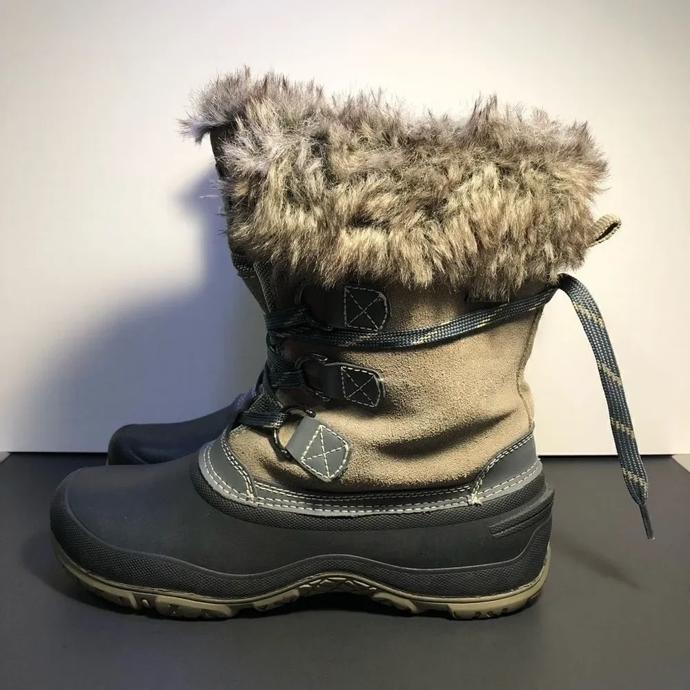 Womens KHOMBU Slope Faux Fur Winter Boots / Size 7